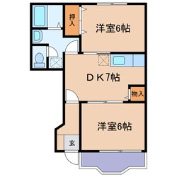 アビターレA・Bの物件間取画像